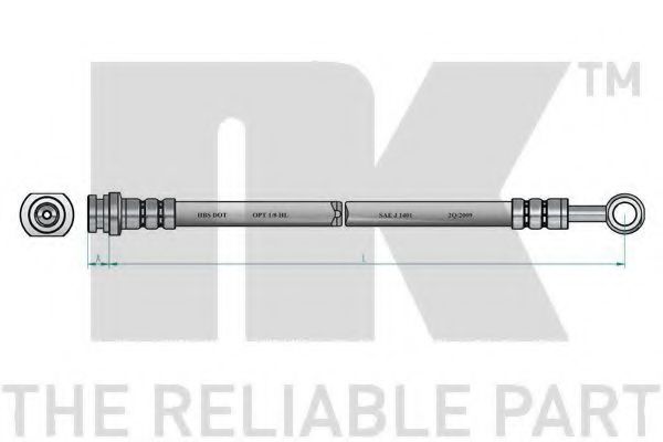 Шланг тормозной - NK 853464