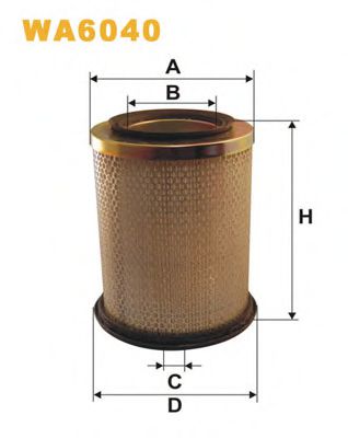 Фильтр воздушный - Wix Filters WA6040