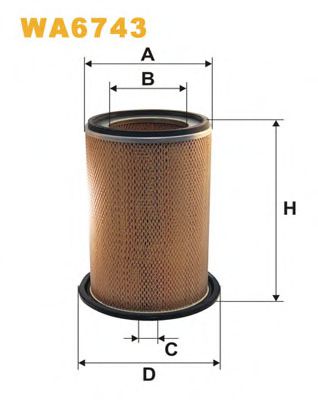 Фильтр воздушный - Wix Filters WA6743