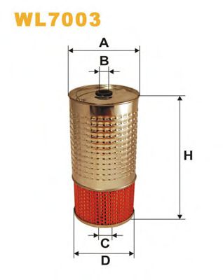 Фильтр масляный вставка - Wix Filters WL7003