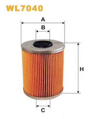 Фильтр масляный (вставка) - Wix Filters WL7040
