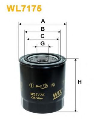 Фильтр масляный - Wix Filters WL7175