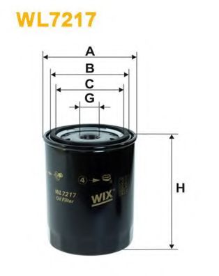 Фильтр масляный - Wix Filters WL7217