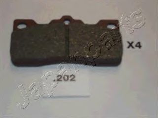 Колодки тормозные дисковые | зад | - Japanparts PP-202AF
