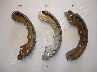 Колодки тормозные барабанные | зад | - Japanparts GF-588AF