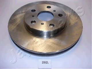 Диск тормозной передний вентилируемый (5 отверстий) - Japanparts DI-282