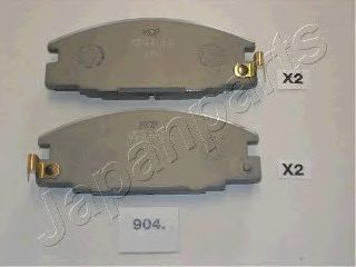 Колодки тормозные дисковые, комплект | перед | - Japanparts PA-904AF