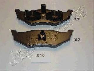 Колодки тормозные дисковые | зад | - Japanparts PP-016AF