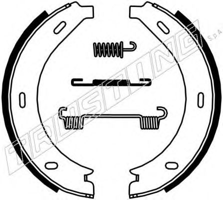 Колодки тормозные стояночного тормоза - Trusting 052.123K