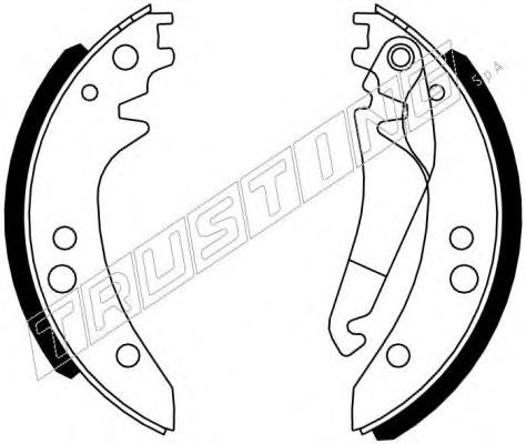 Колодки тормозные барабанные - Trusting 052.125