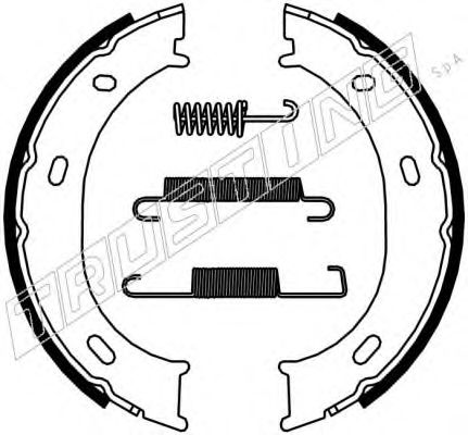 Колодки тормозные стояночного тормоза - Trusting 052.126K