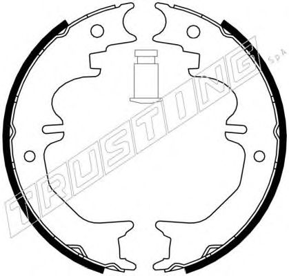 Колодки тормозные стояночного тормоза - Trusting 115.313