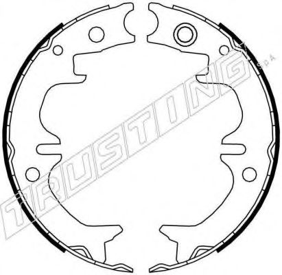 Колодки тормозные стояночного тормоза - Trusting 115.314
