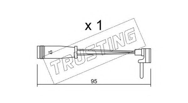 Датчик износа тормозных колодок Trusting                SU.129