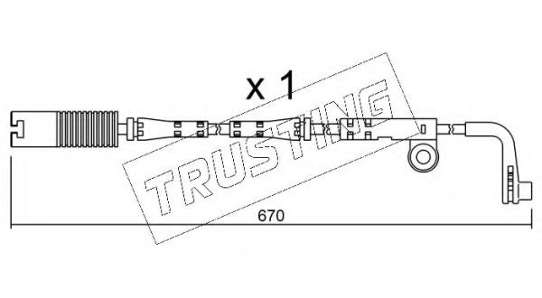 Датчик износа тормозных колодок - Trusting SU.150