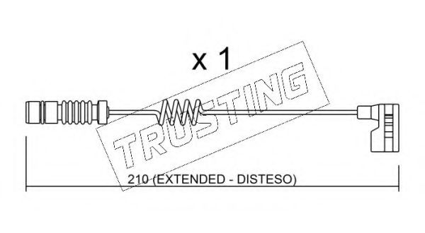 Датчик износа тормозных колодок - Trusting SU.209
