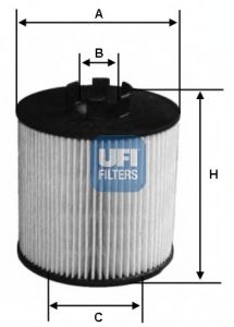 Фильтр масляный - Ufi 25.064.00