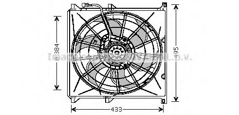 Вентилятор конденсатора кондиционера - AVA BW7503