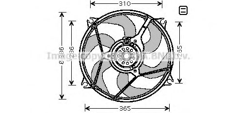 Вентилятор радиатора - AVA CN7530