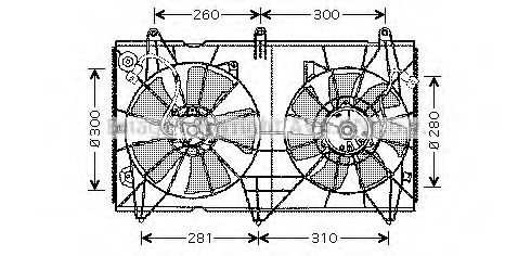 Вентилятор радиатора - AVA HD7516