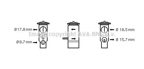 Расширительный клапан кондиционера - AVA MC1005