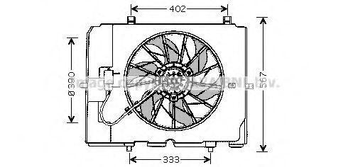 Вентилятор радиатора - AVA MS7502