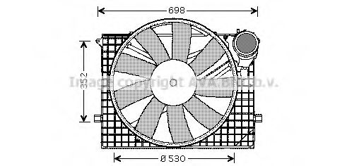 Вентилятор радиатора - AVA MS7505