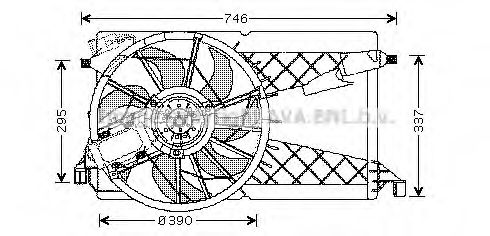 Вентилятор радиатора - AVA MZ7530