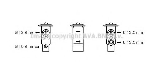 Расширительный клапан кондиционера - AVA TO1070
