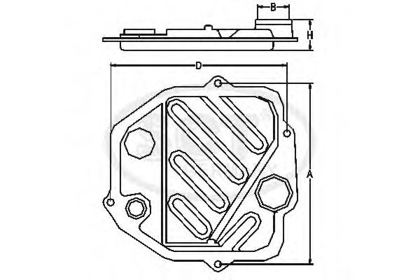 Фильтр акпп SCT Germany                SG 1056