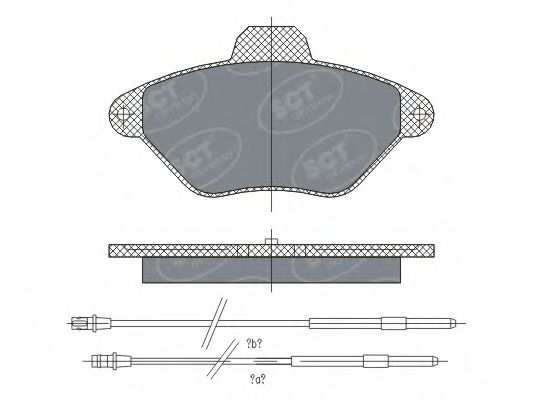 Колодки тормозные дисковые - SCT Germany SP 299