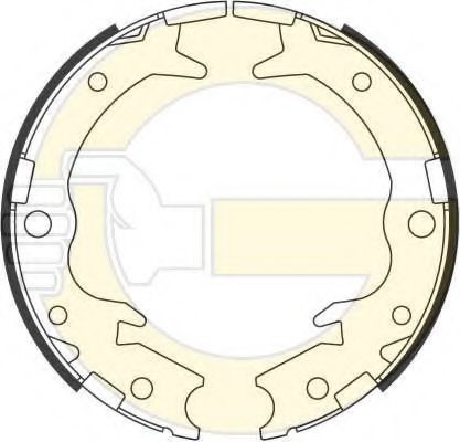 Тормозные колодки стояночного тормоза - Girling 5186979