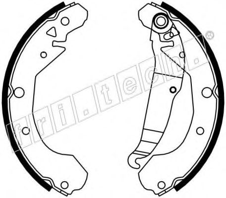 Колодки тормозные барабанные - fri.tech 1027.003