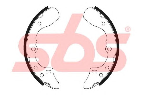 Колодки тормозные барабанные - SBS 18492732434