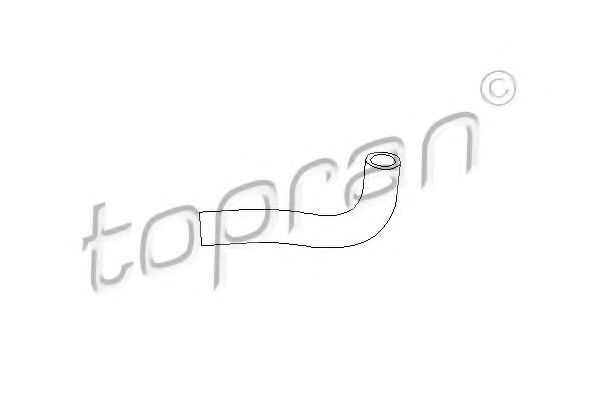 Патрубок вентиляция картера - Topran 101 051