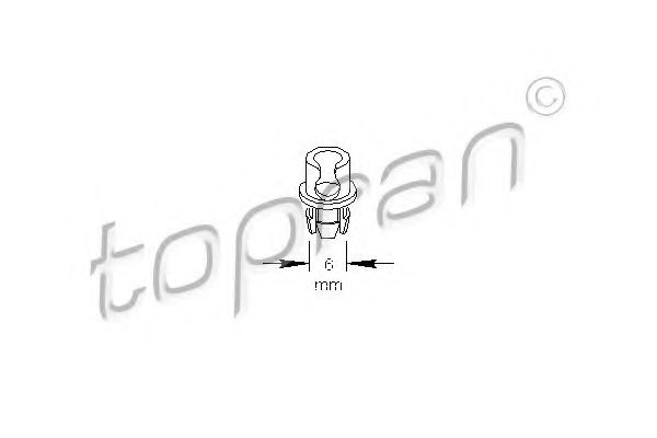 Клипса молдинга - Topran 109 034