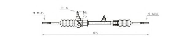 Рулевой механизм в сборе - General Ricambi FI4116