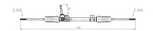 Рулевой механизм в сборе - General Ricambi RE4048