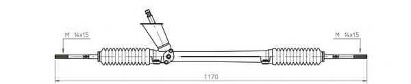 Рулевой механизм в сборе - General Ricambi WW4042