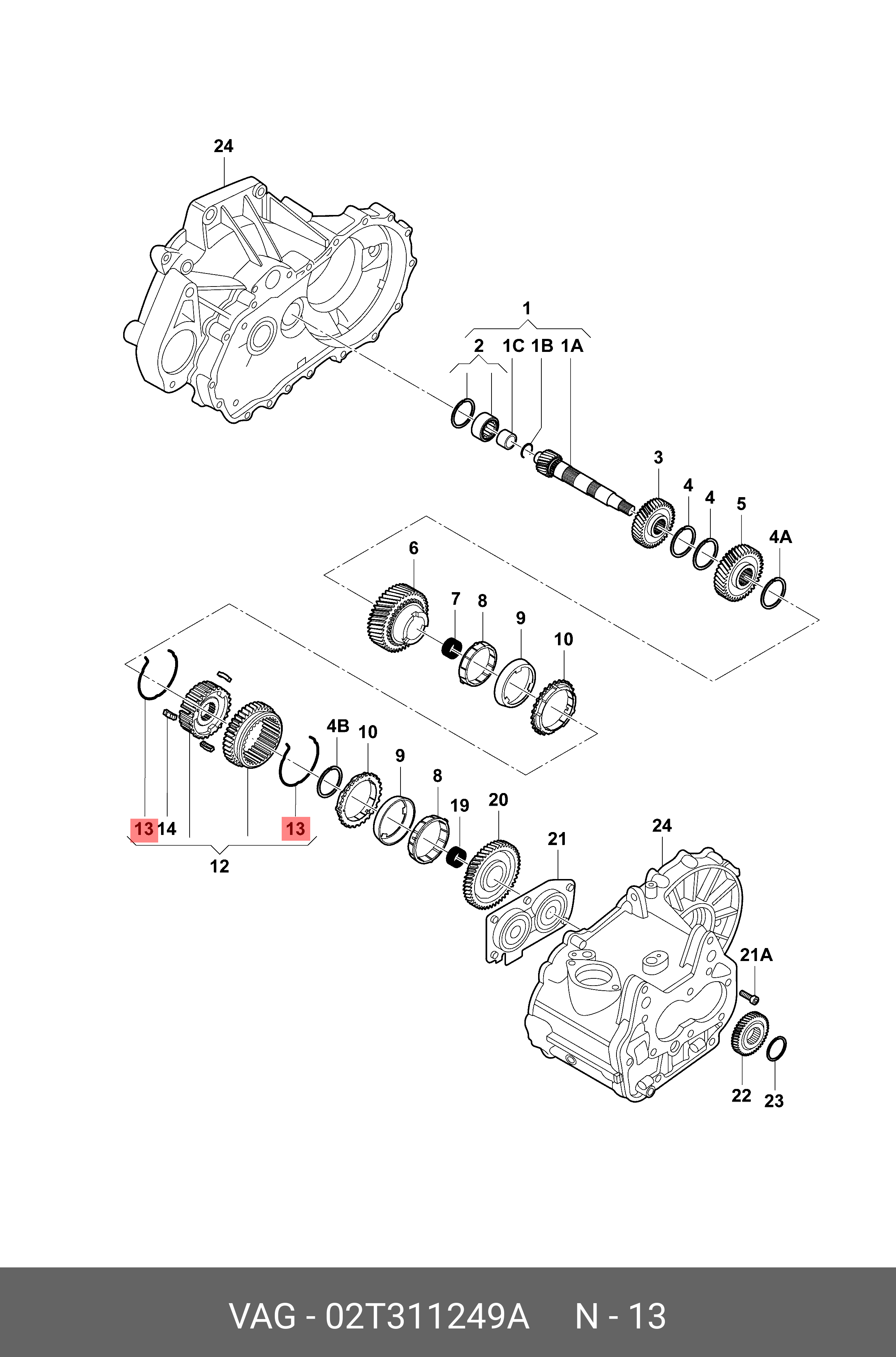 Пружина ходовой части - VAG 02T311249A