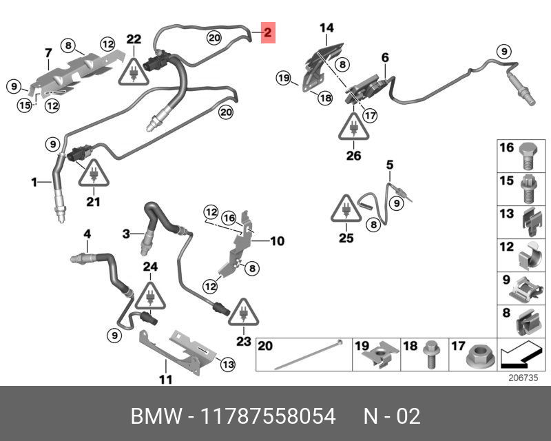 Лямбда-зонд - BMW 11 78 7 558 054