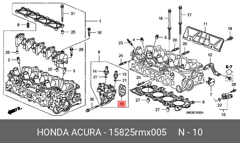 Прокладка клапана vtec - Honda 15825-RMX-005