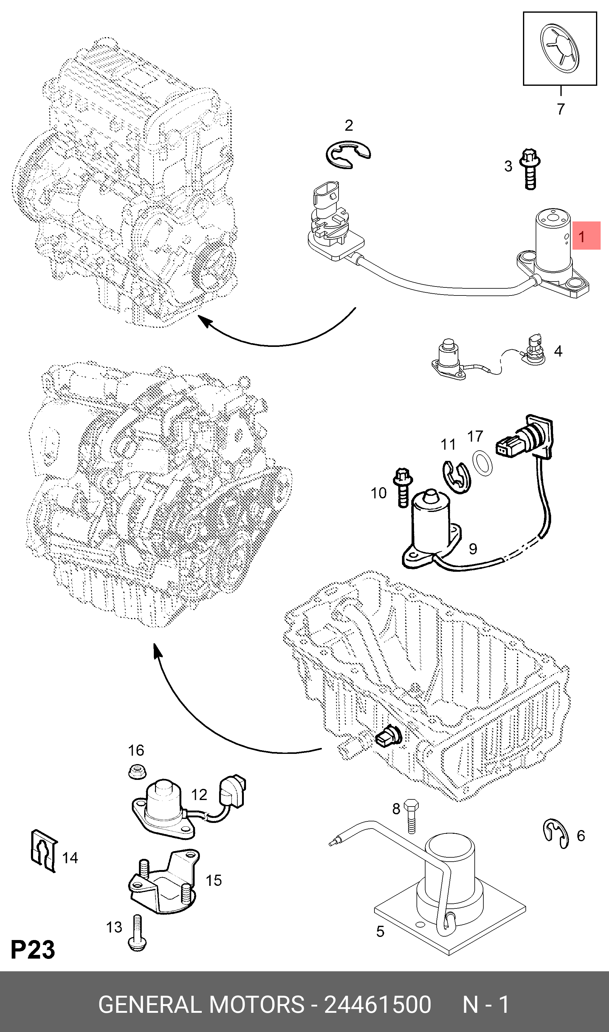 Sensor - GM 24461500