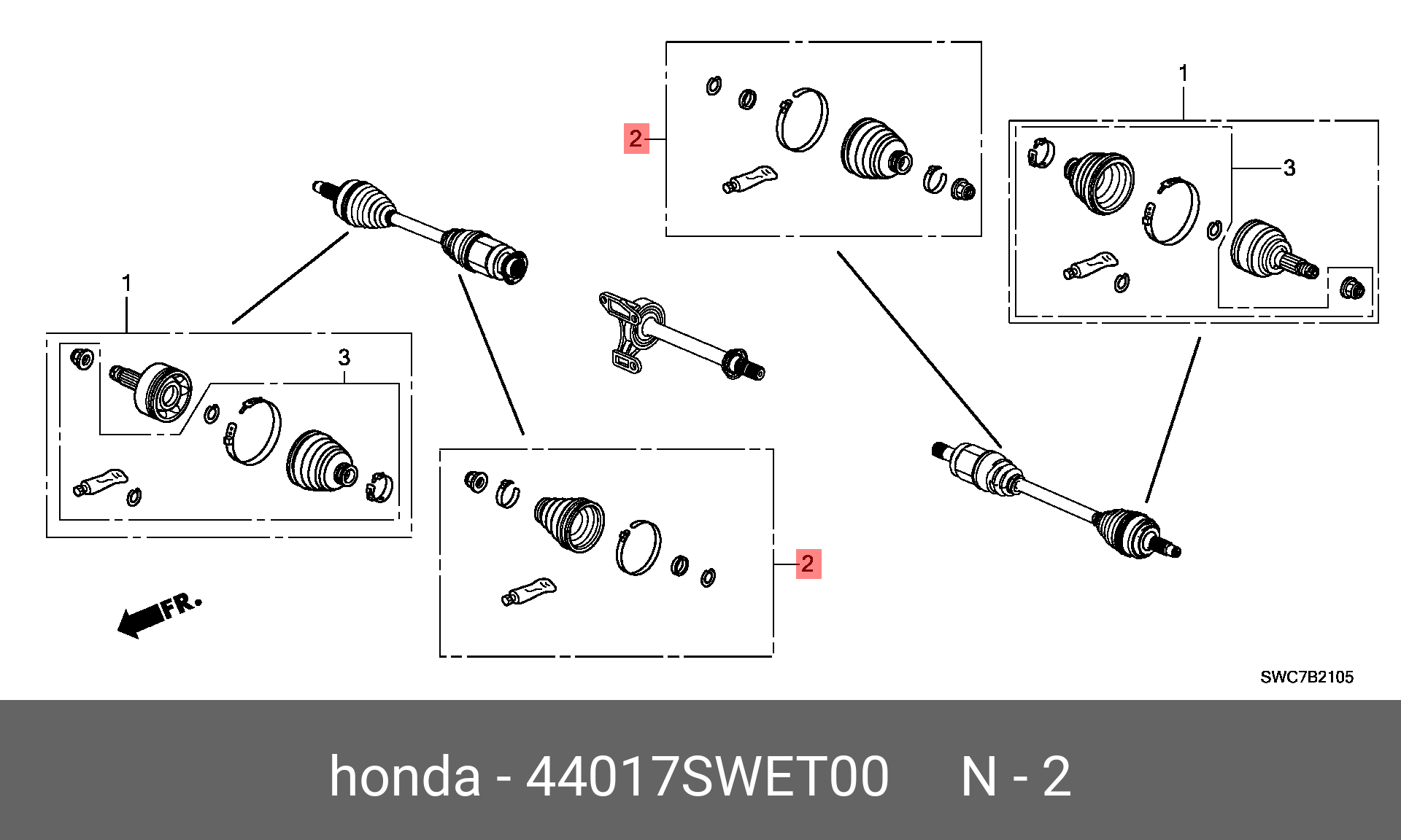 Пыльник ШРУСа - Honda 44017-SWE-T00