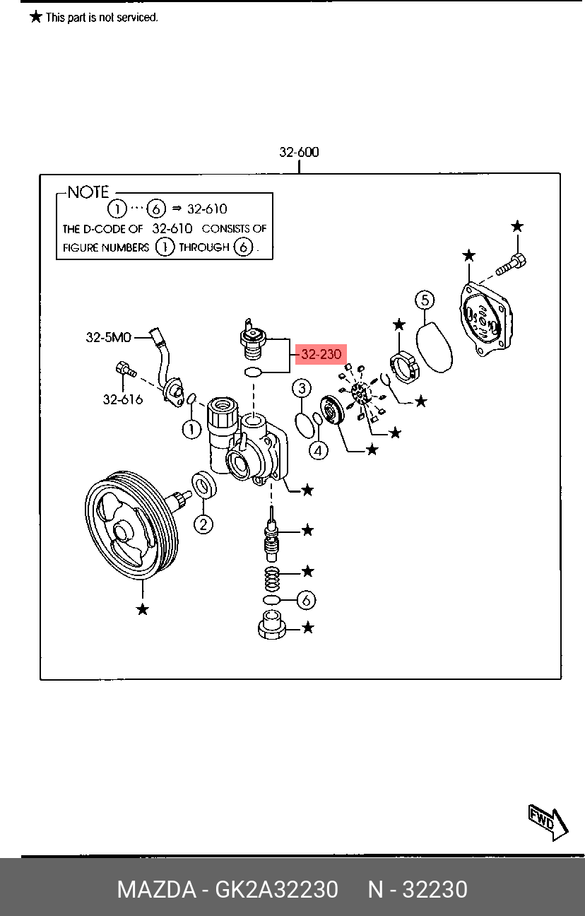 Sensor,steering pres - Mazda GK2A-32-230