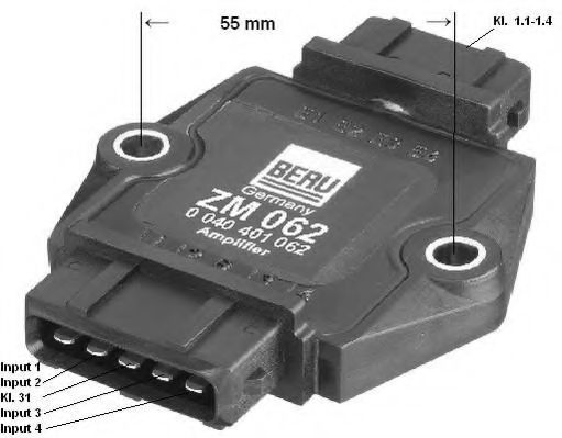 Коммутатор системы зажигания - Beru ZM062