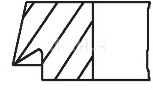 Комплект поршневых колец - Mahle 029 48 N1