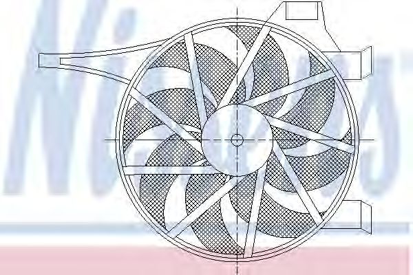Вентилятор радиатора - Nissens 85596