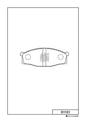 Колодки тормозные дисковые | перед | - Kashiyama D1121
