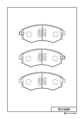 Колодки тормозные | перед | - Kashiyama D1142M
